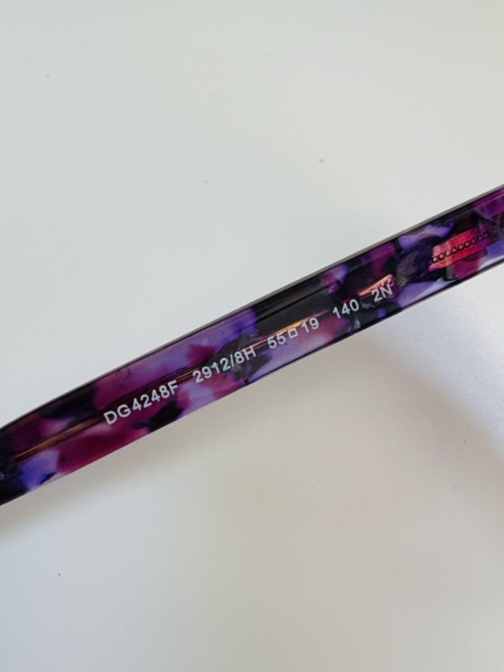 EUC [Dolce & Gabbana] Purple Tortoiseshell Gradient Lens Women's Sunglasses - Picture 11 of 13